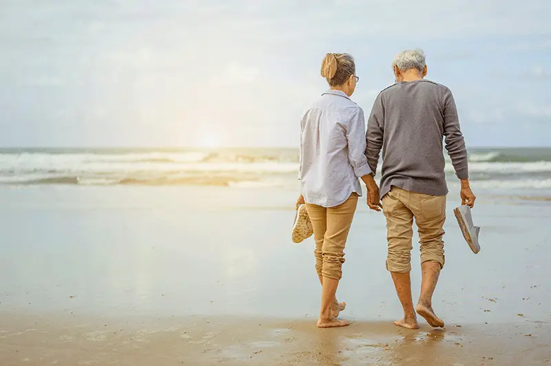 Marway SMSF Loans - Older couple walking on beach